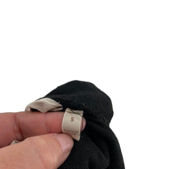 Soft Surroundings Cowl Neck Off Shoulder Tunic Sweater Black size Small - Picture 7 of 8